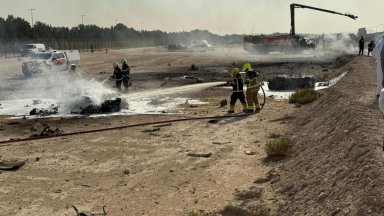 Индийски изтребител се разби на авиошоу в Дубай (снимки/видео)