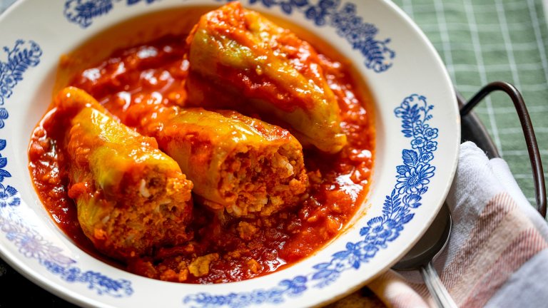 Люти пълнени чушки с кайма