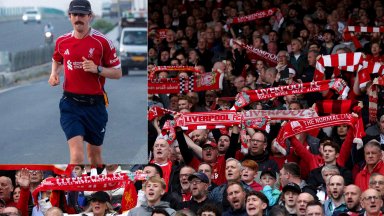 Непреклонен. Фен на Ливърпул с нелечим тумор избяга дължината на Индия