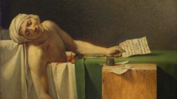 Двойствената природа на скритите улики в "Смъртта на Марат"