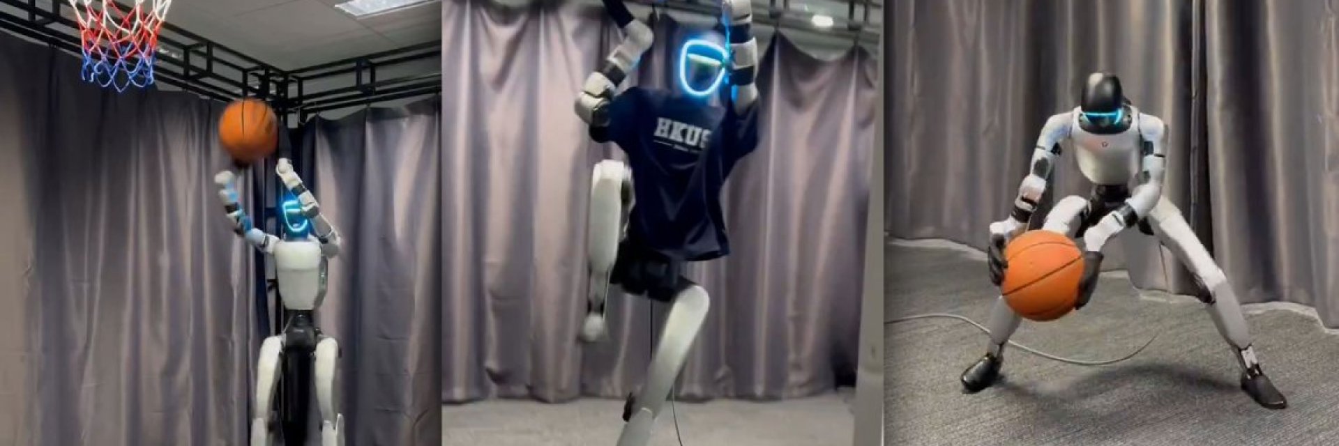 Хуманоиден робот играе баскетбол като човек (видео)