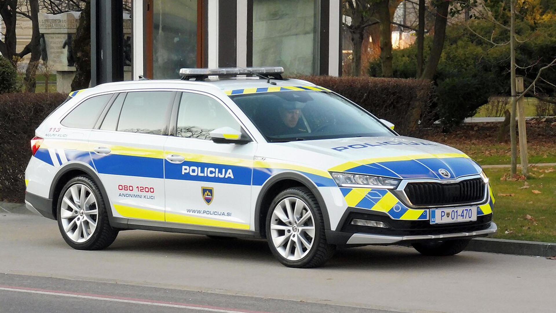 Полицейски автомобили Skoda Octavia се използват и в Словения