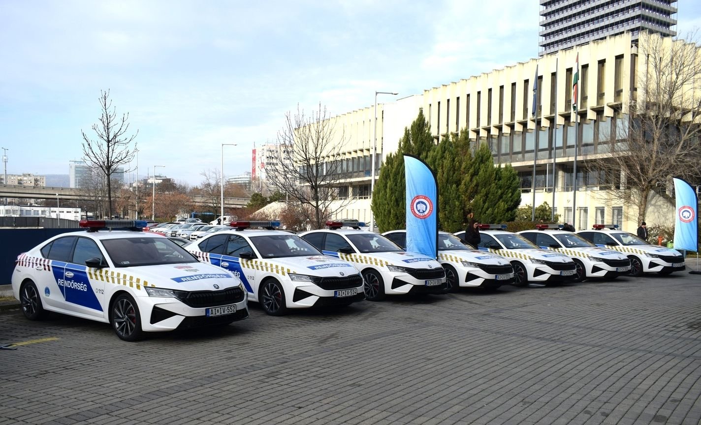 Полицейски автомобили Skoda Octavia в Унгария