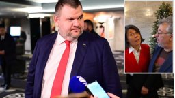 Белобрадова и Пейков създадоха песен, вдъхновена от Пеевски, изпяха я пред кабинета му (видео)