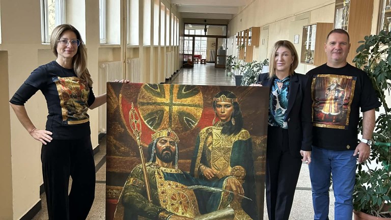 Владетелите от Първо българско царство посетиха софийски училища