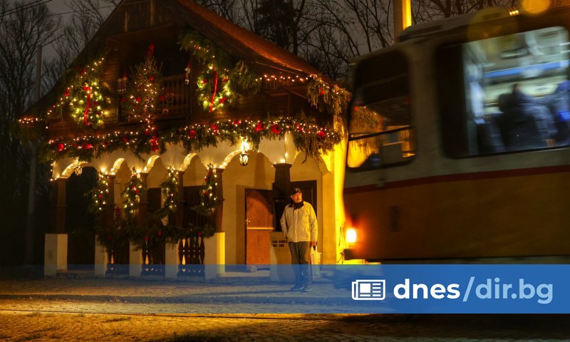 Коледна магия обви спирка quot Вишнева quot (снимки) dnes dir bg