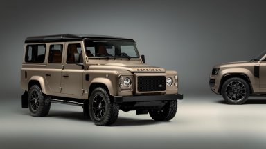 Land Rover предлага класическия Defender V8 с цветовете на OCTA