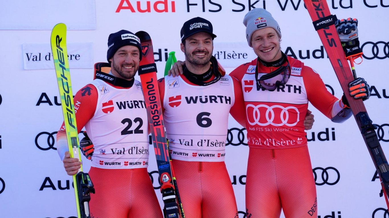 Лоик Меяр триумфира с швейцарска доминация в гигантския слалом във Вал д'Изер