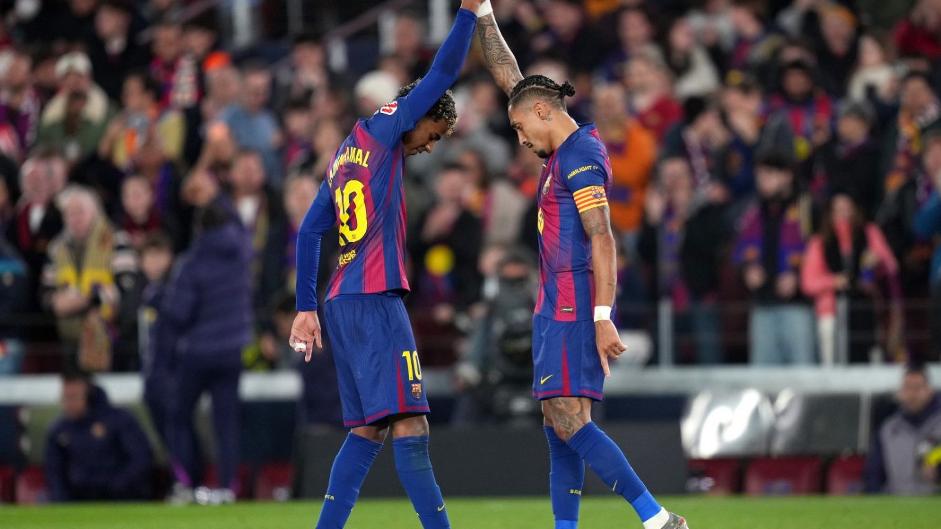 Рафиня с два гола донесе седма поредна победа на Барселона