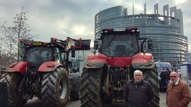 Френски фермери блокираха с трактори Европарламента