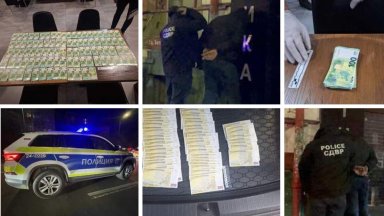 Голяма сума фалшиво евро: Трима са задържани след акция полицията в центъра на София