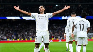 Джуд, червен картон и дузпа: Реал изпрати годината с победа