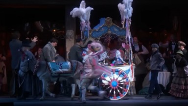 Магарицата Уанда е една от звездите на "Метрополитън" опера в Ню Йорк