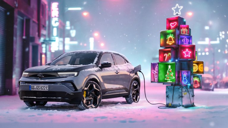 Новият Opel Mokka GSE захранва светлините на коледната елха