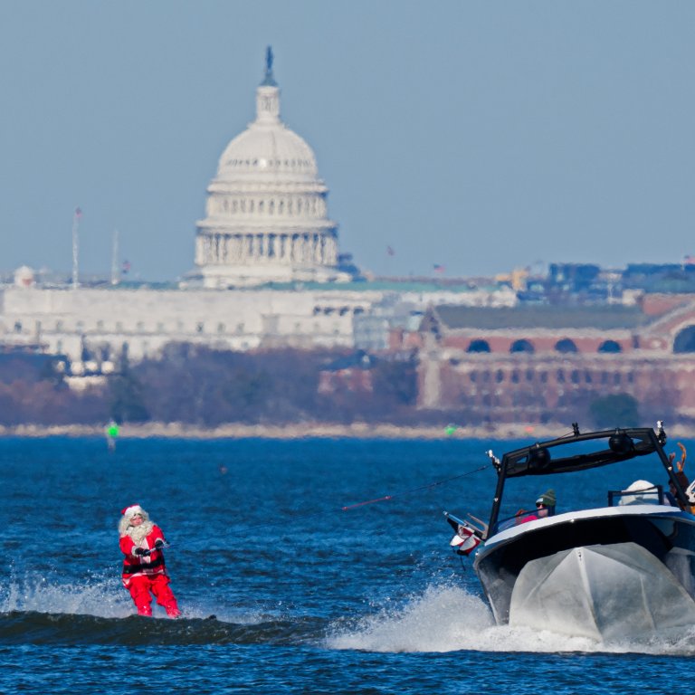 Санта на гребена на вълната! Коледната седмица в снимки от света