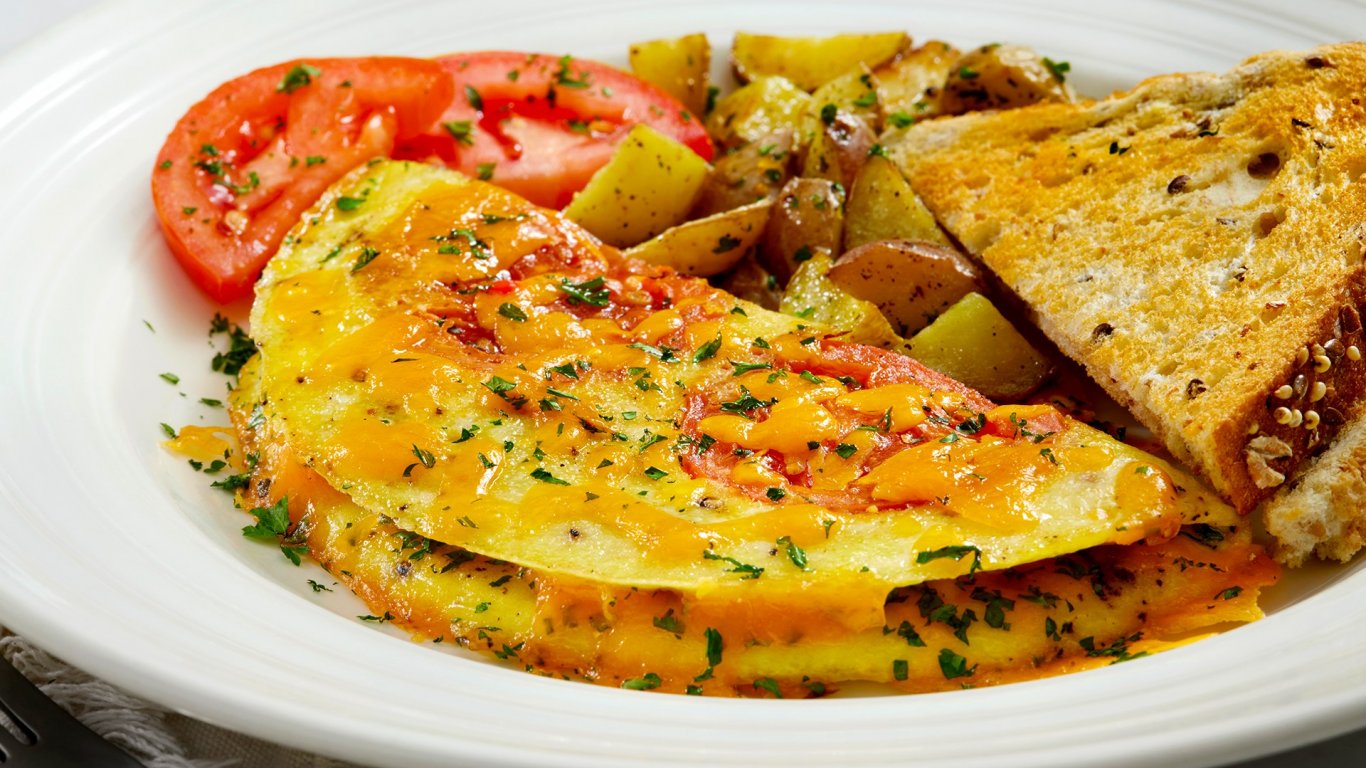 За 15 минути: Омлет с домати