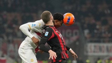 Милан се спаси от домакинска загуба след екшън и пропусната дузпа в 99-ата минута