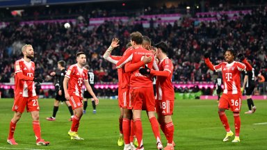 Брутален старт на годината: Байерн вкара 8 в първия си официален мач