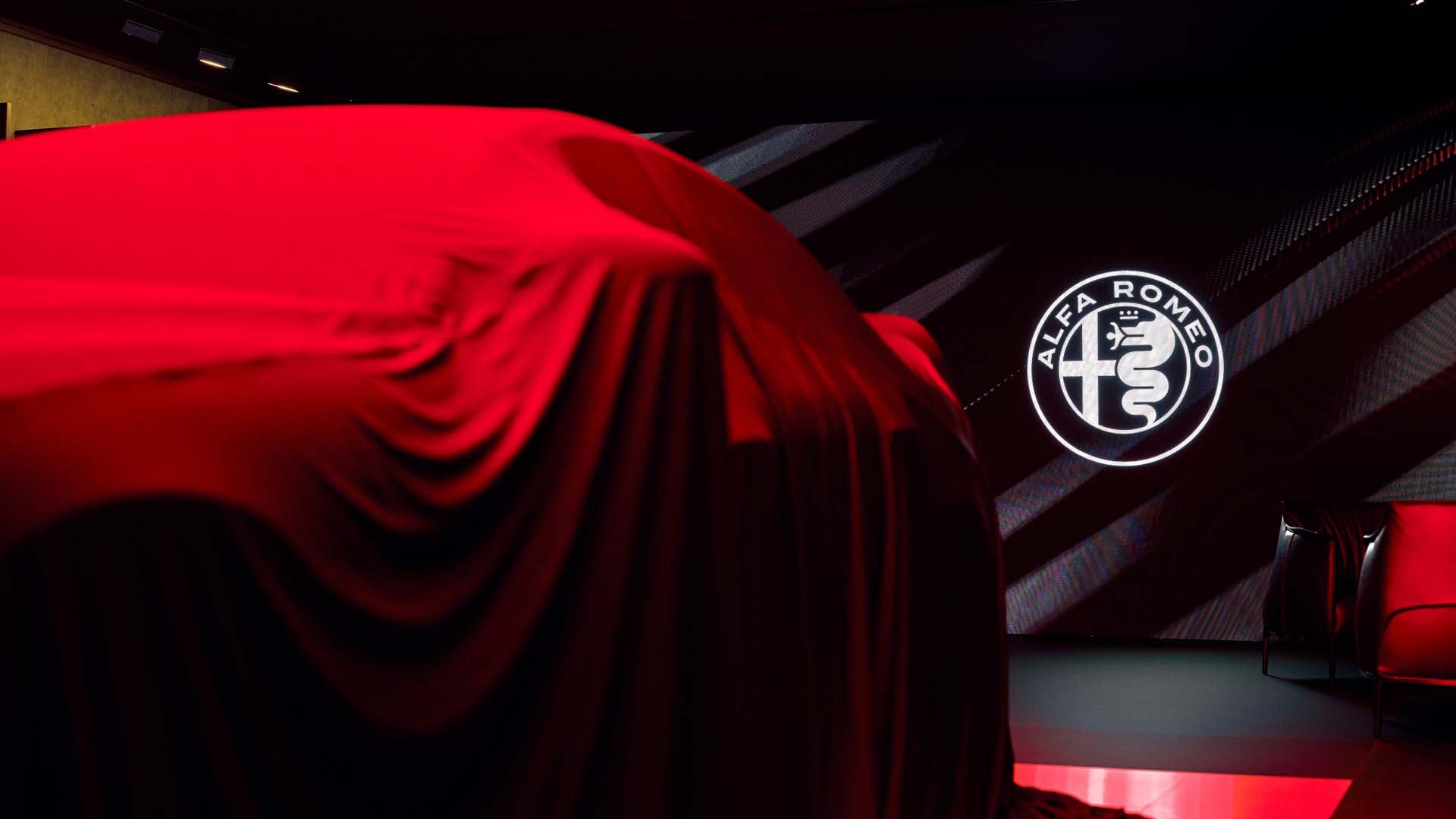 Щандът на Alfa Romeo на автосалона в Брюксел