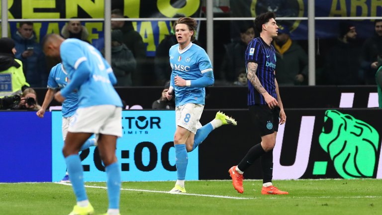 Шотландският боец на Неапол не позволи на Интер да се откъсне в битката за Скудетото