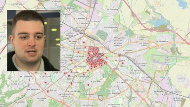 Студент създаде дигитална карта на опасните тротоари в София
