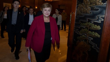 Кристалина Георгиева пристигна в Киев за срещи на високо равнище