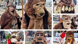 Сурвакари, кукери, дервиши, мечкари, джамалари и станчинари в първия ден на "Сурва" (снимки)