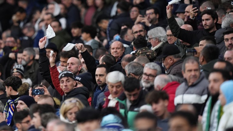 Реал се събуди срещу предпоследния, но "Бернабеу" извади белите кърпички