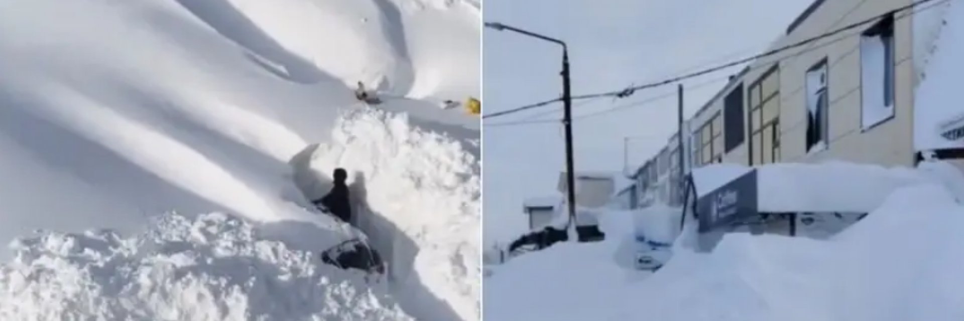 Снежен апокалипсис след рекордни валежи в Камчатка (видео)