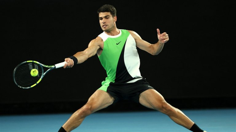 Алкарас се измъчи, но взе първия си мач след финала в Австралия