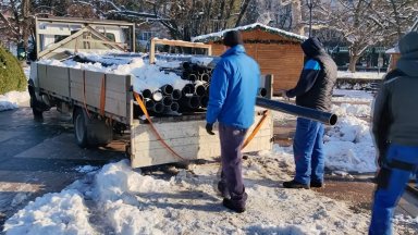 Ремонтът на шадравана пред общината в Русе започна