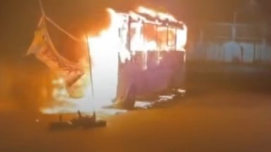 Автобус с 21 пътници, пътуващ от България за Измир, се е запалил на ГКПП "Капъкуле" (видео)