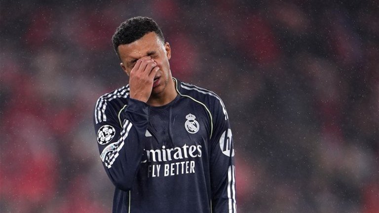 Реал ще трябва да се справя без Мбапе в реванша с Бенфика