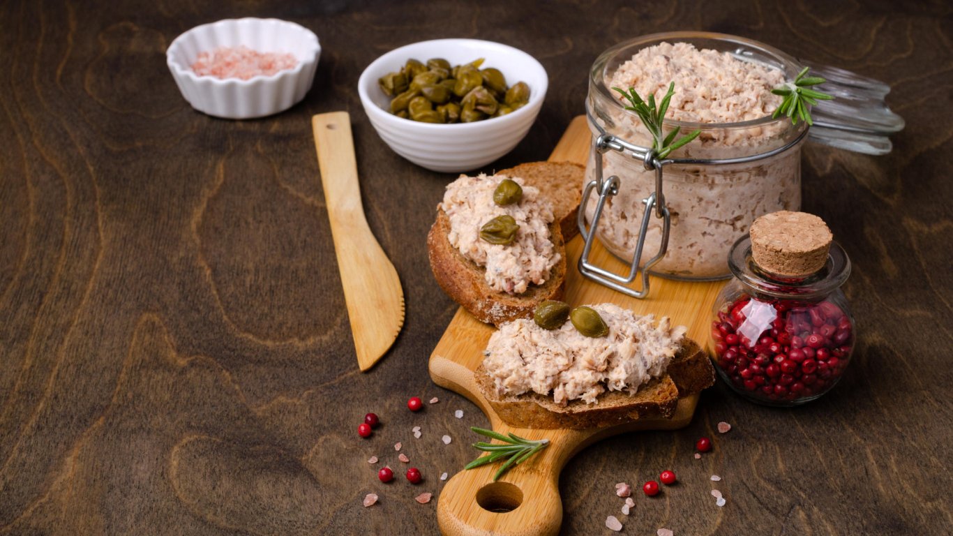 Пастет от сьомга по френски