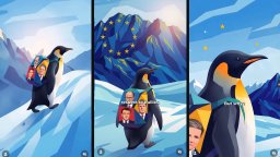 Берлин насърчава европейската солидарност с мем за "пингвина нихилист" (видео)