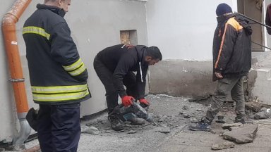 След 9 дни спасиха зазидано коте при саниране на блок в Бургас (видео)