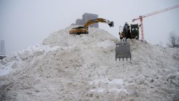 60 сантиметра сняг затрупаха Москва (снимки)