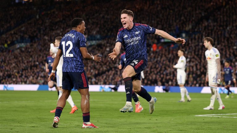 Лийдс с Груев опита да спре лидера Арсенал, но отнесе четворка