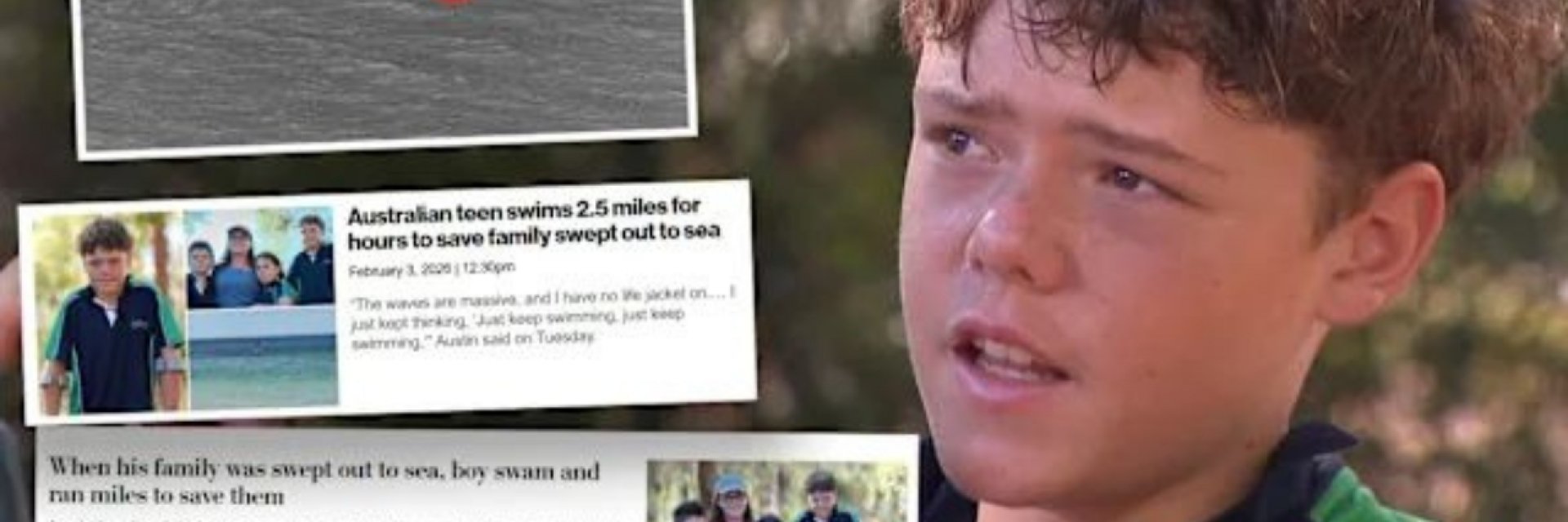 Дете плува 4 ч. в студени и бурни води, за да спаси майка си и двете си по-малки сестри