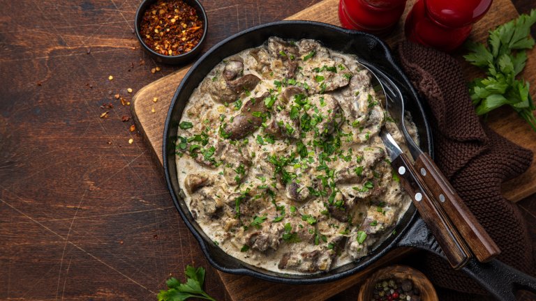 Как се правят дробчета по строгановски