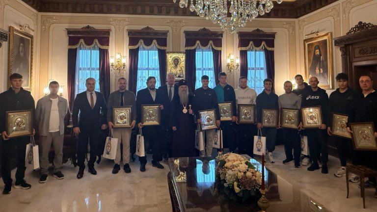 Пловдивският митрополит прие тенисистите ни преди Купа "Дейвис"