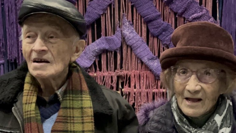 Ансамбъл "Пирин" поздрави един от първите си танцьори - 100-годишният Китан Йорданов