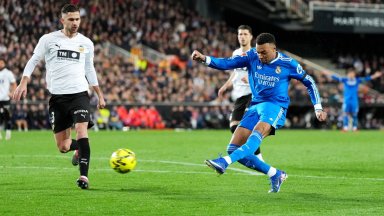 Мбапе вкара гол №38 за сезона, а Реал си тръгна с три точки от враждебно място