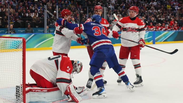 Юмруци и голове: Дания разяри рано фаворита САЩ и го отнесе в хокейния турнир