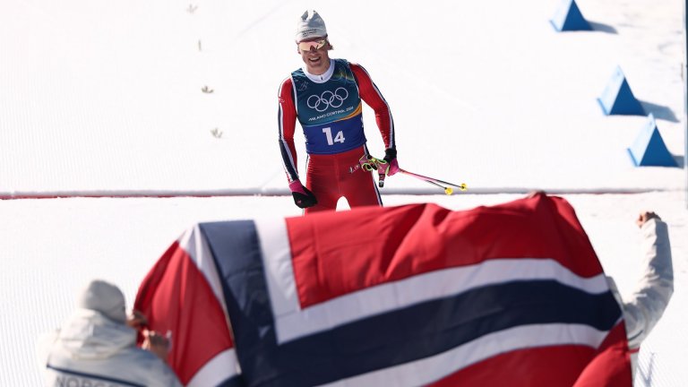 №1 в историята: Клаебо качи Норвегия на трона и взе своето девето олимпийско злато