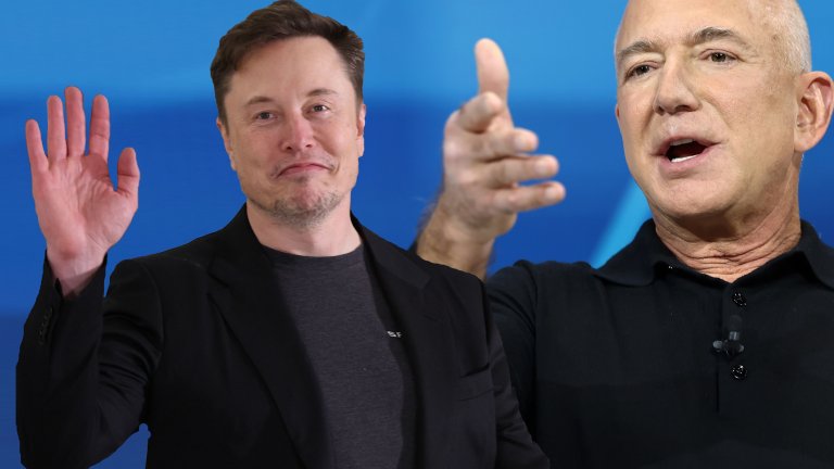 Безос срещу Мъск: Битката на милиардерите за Луната