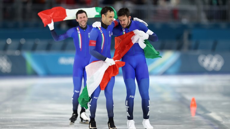 Италия и Канада триумфираха в отборното преследване в кънките