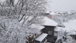 Снегът в Русенско затвори пътища за тирове, общини останаха без ток
