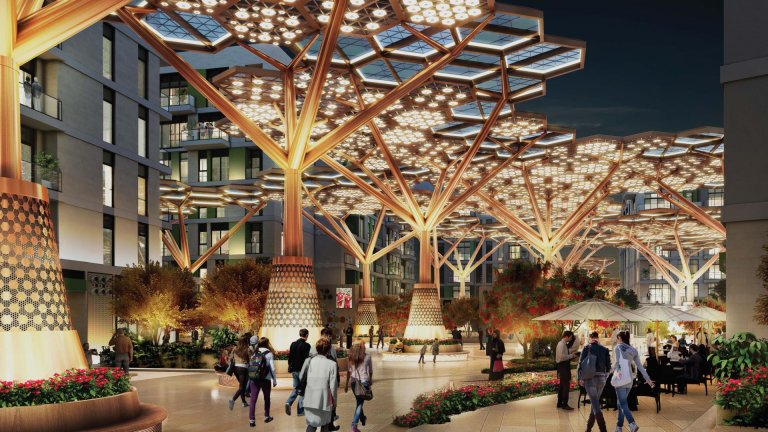 Островът с "климатизирана гора“ -  най-новата и търсена атракция на Близкия изток (видео)