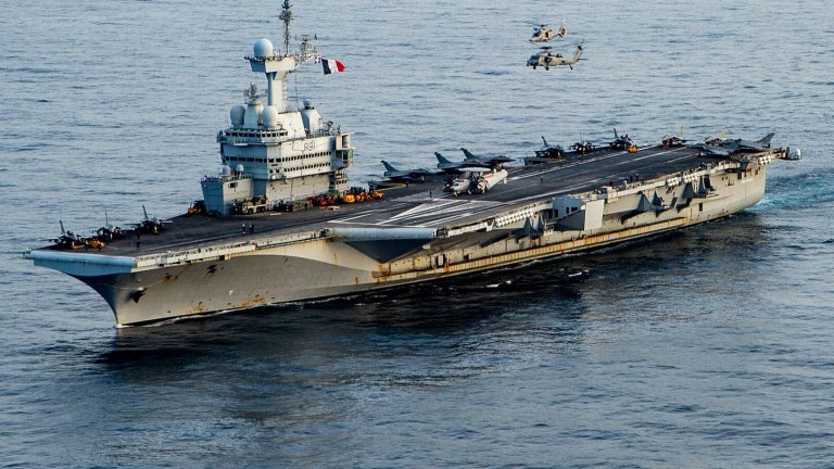 Франция изпраща самолетоносача си в източното Средиземноморие
